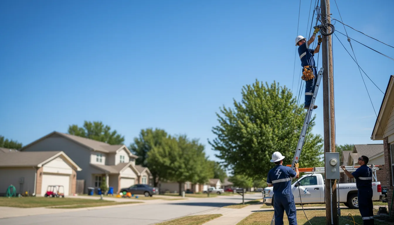 Residential electrician providing installation services in Carson, MS